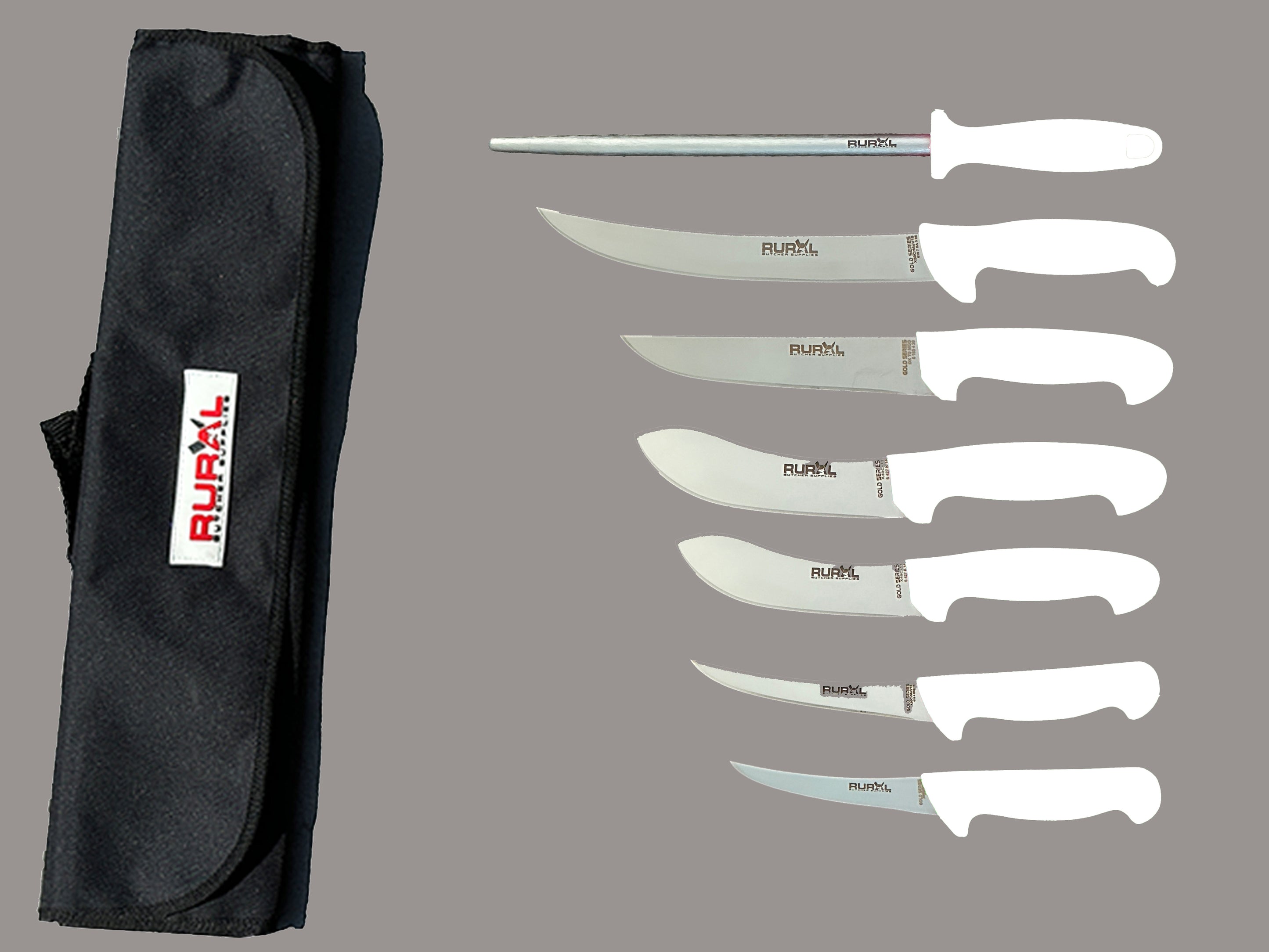 7PC Professional Butchers Knife Set - Rural Butcher Supplies