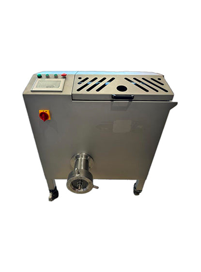 Industrial ButcherBuddy mixer mincer with 100 L stainless steel bowl, heavy-duty motors and ergonomic controls