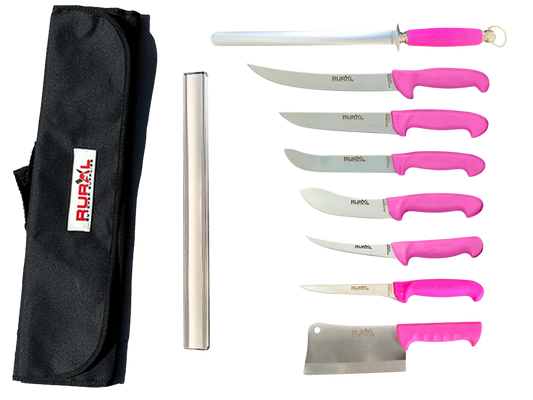 Mothers Day Gift - 7PC Set with Magnetic Knife Rack