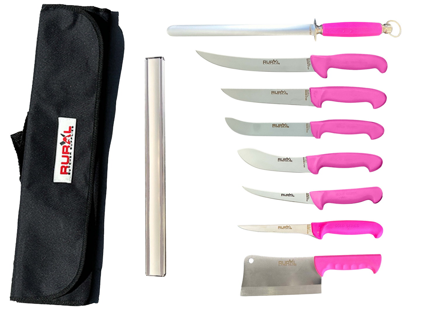 Mothers Day Gift - 7PC Set with Magnetic Knife Rack